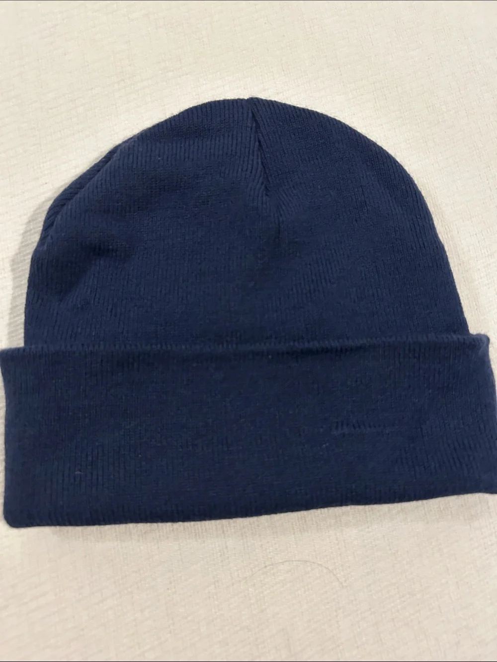 Timberland Men's Dark Navy Folded Cuff Knit Beanie